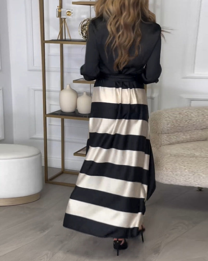 KALLISTA | Chic Belted Dress