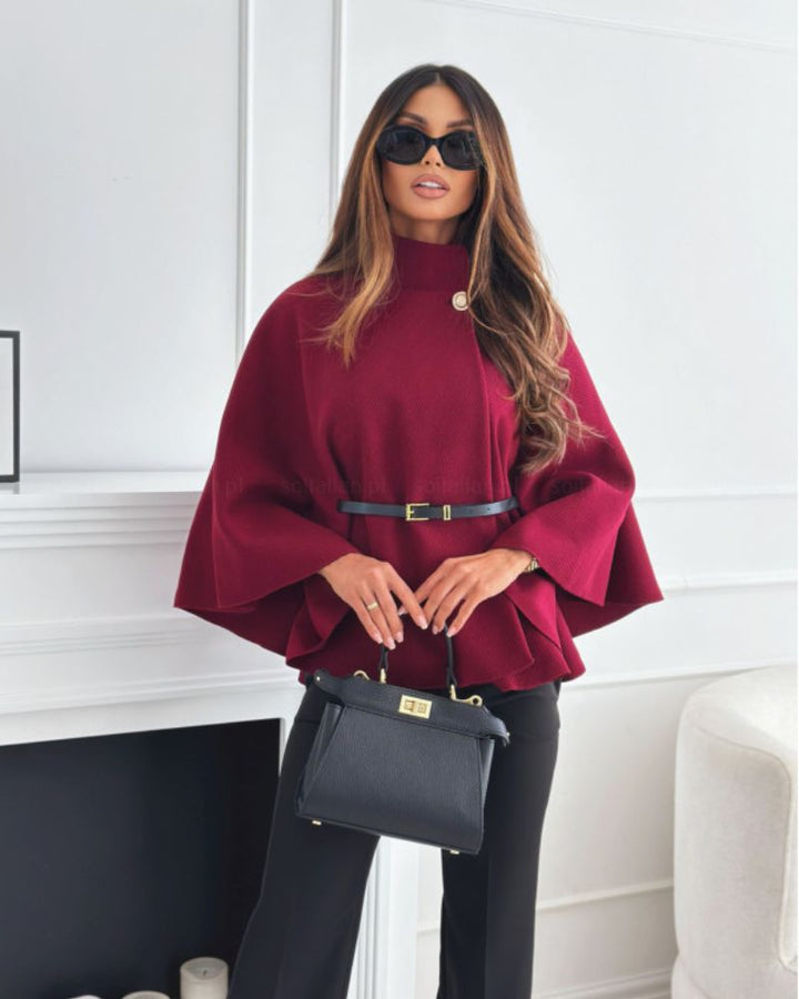 LORETTA | Elegant Cape Coat
