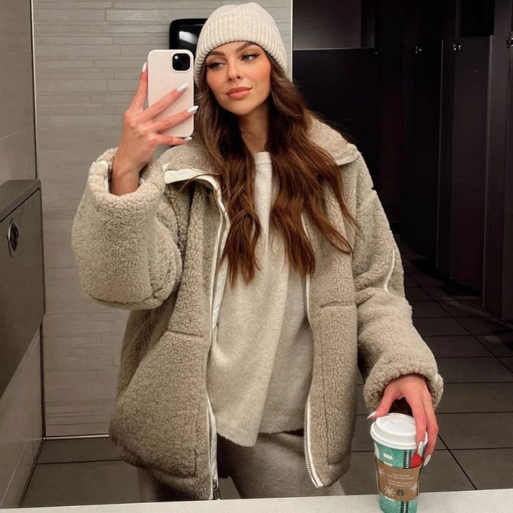 CORALIE™ | Teddy fleece jacket