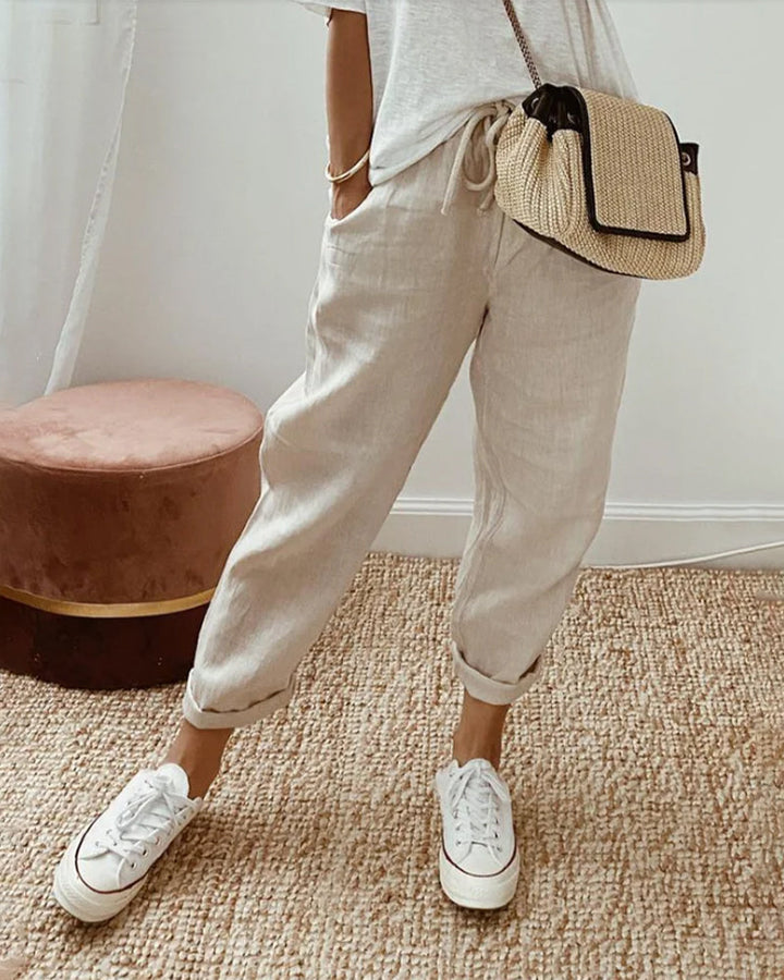 COLEEN™ | Cotton & Linen Pants