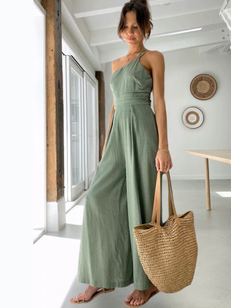 JILIAN | Linen Strapped Jumpsuit