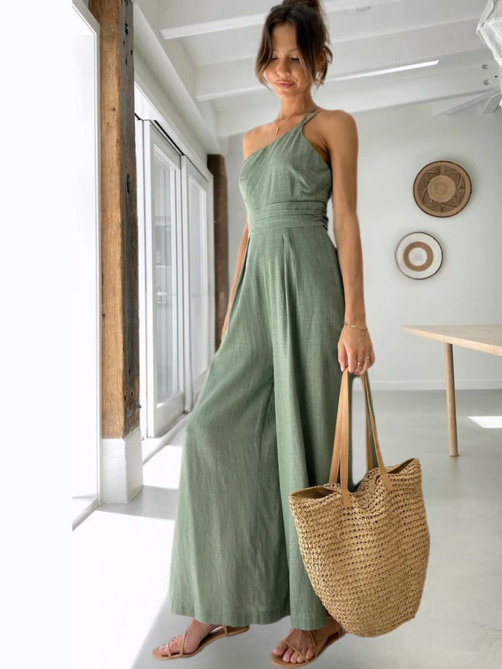 JILIAN | Linen Strapped Jumpsuit