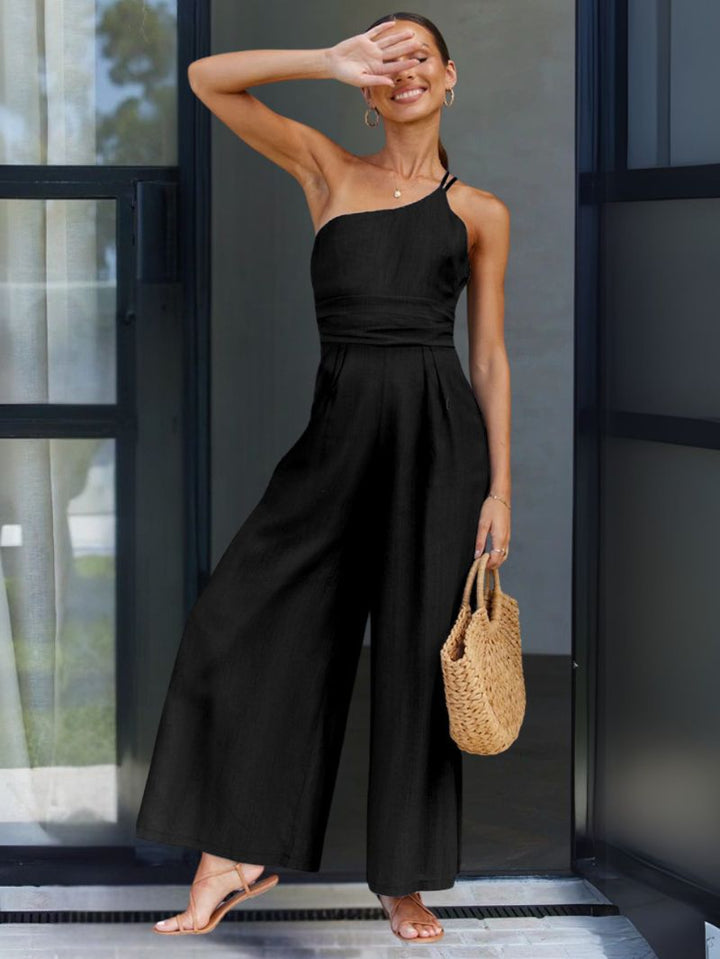 JILIAN | Linen Strapped Jumpsuit