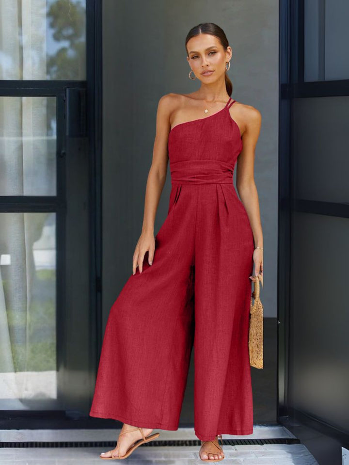 JILIAN | Linen Strapped Jumpsuit