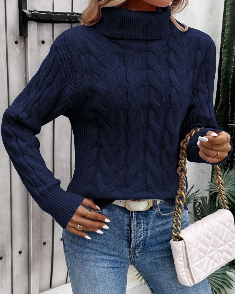 LANA™ | Cozy Knit Turtleneck Sweater