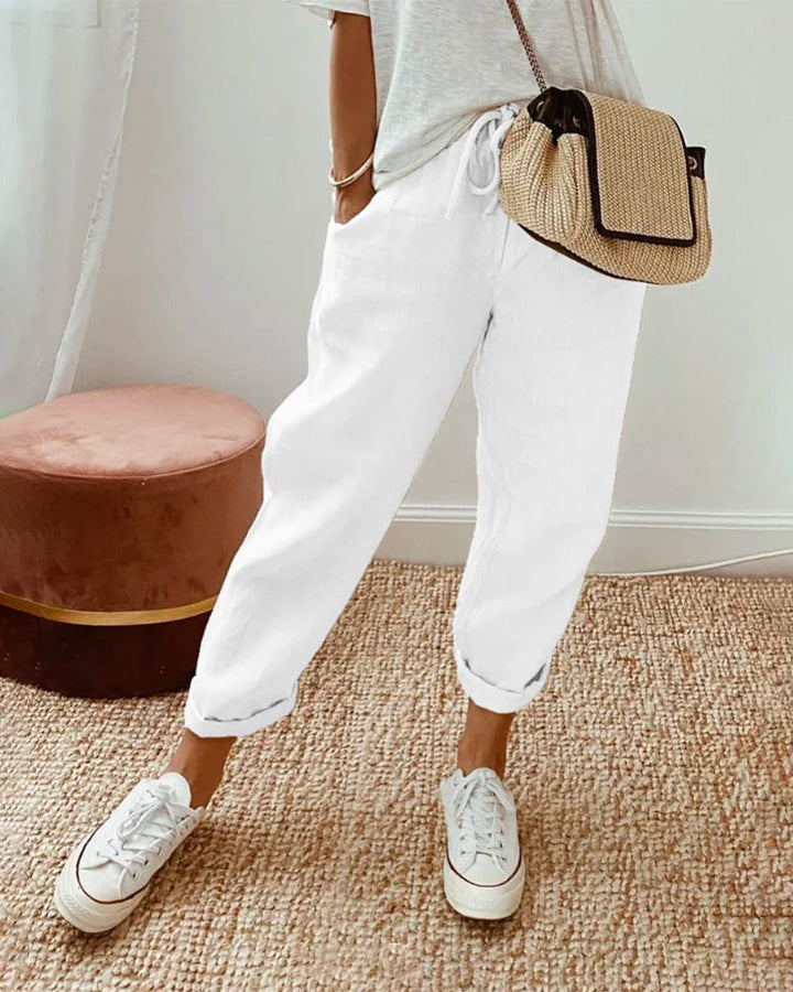 COLEEN™ | Cotton & Linen Pants