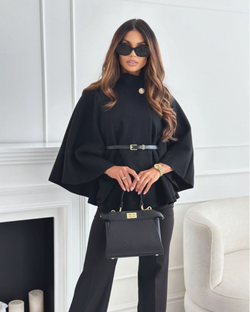 LORETTA | Elegant Cape Coat