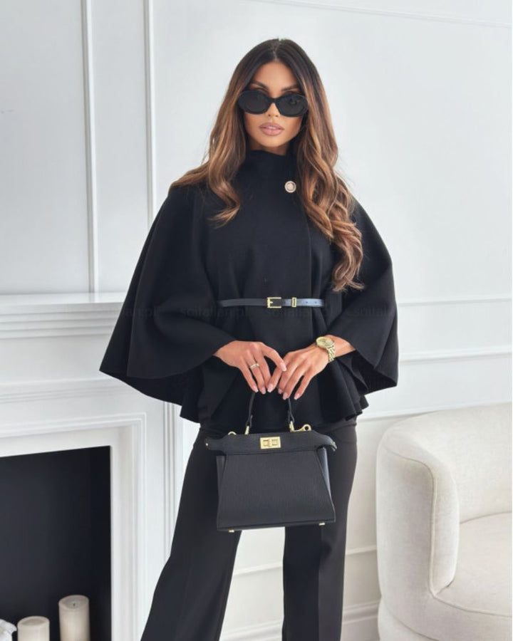 LORETTA | Elegant Cape Coat