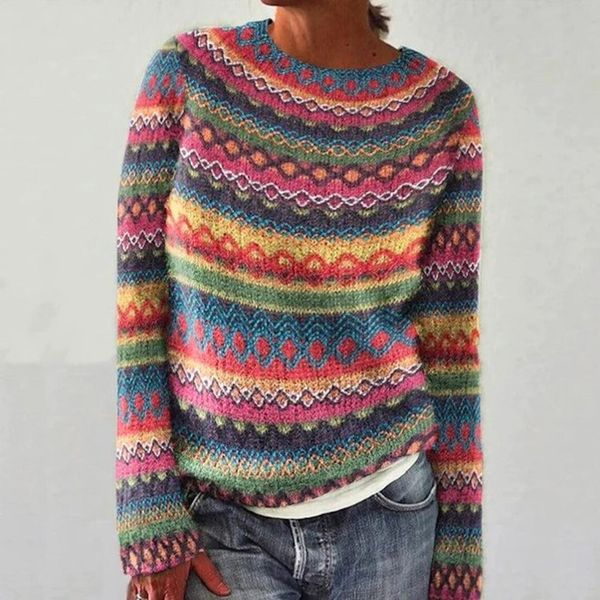 ARMELLE™ | Warm Retro Knit Sweater