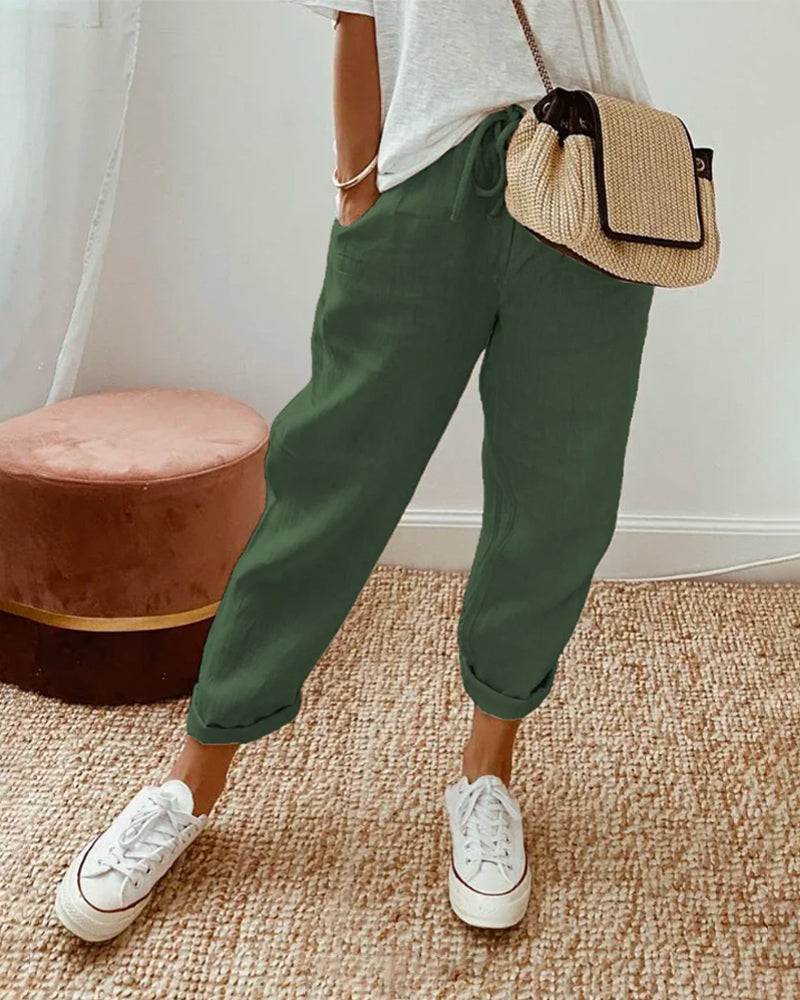 COLEEN™ | Cotton & Linen Pants