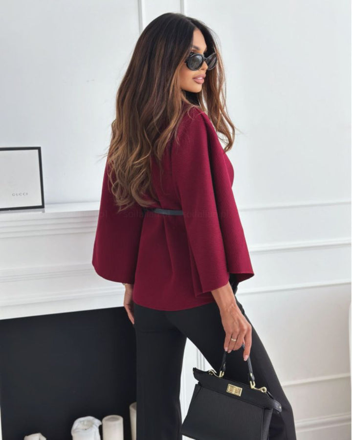 LORETTA | Elegant Cape Coat