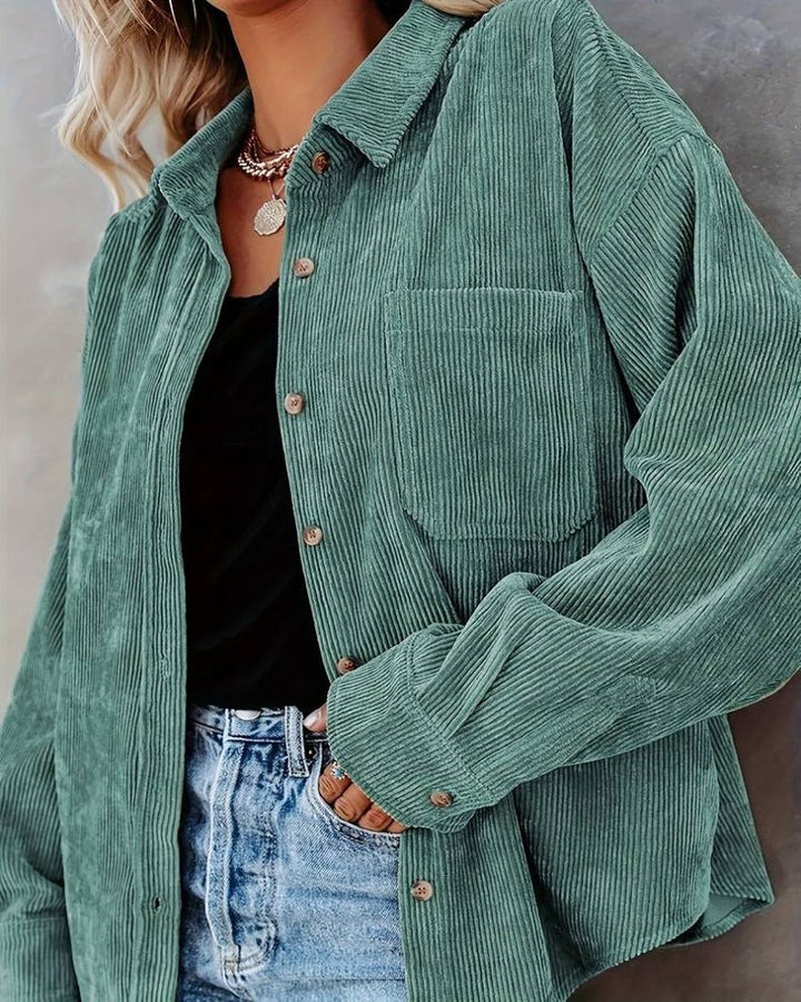 CHARLIZE™ | Vintage corduroy shirt