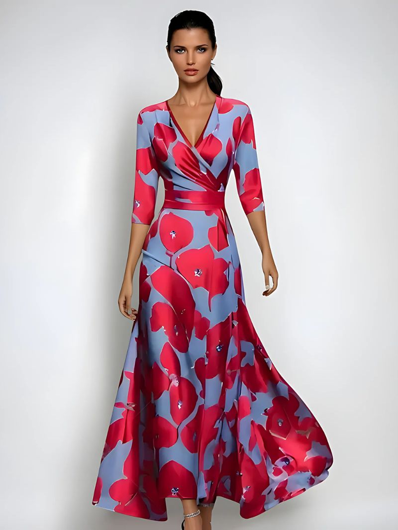 JOANA | Elegant Floral Maxi Dress