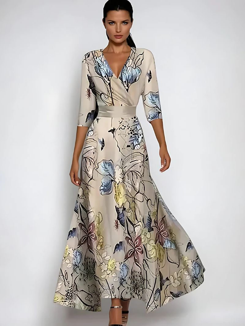 JOANA | Elegant Floral Maxi Dress