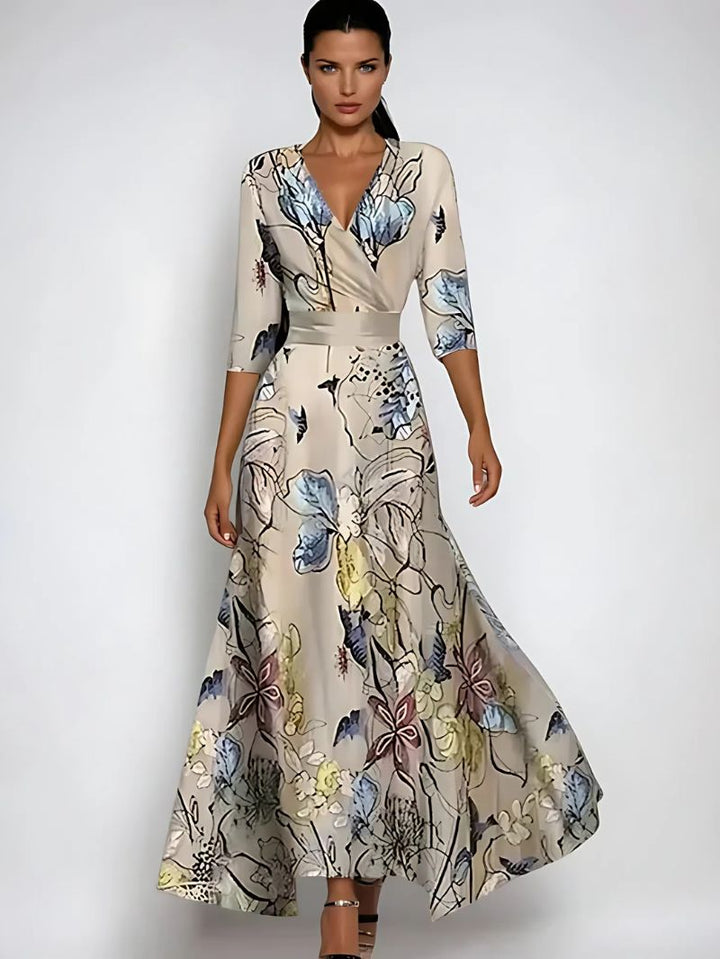 JOANA | Elegant Floral Maxi Dress