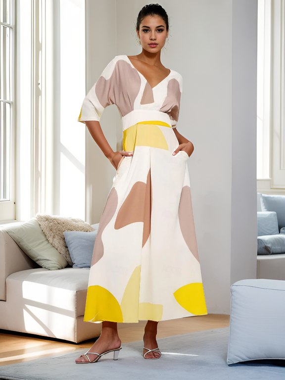 SONIA | Elegant V-Neck Dress