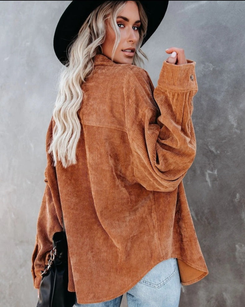 CHARLIZE™ | Vintage corduroy shirt