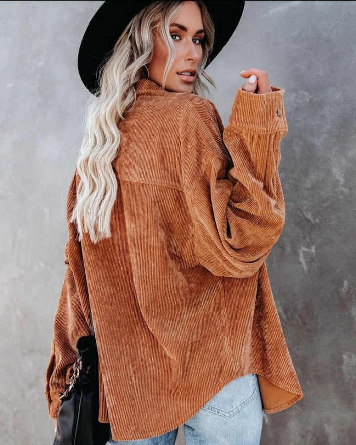 CHARLIZE™ | Vintage corduroy shirt