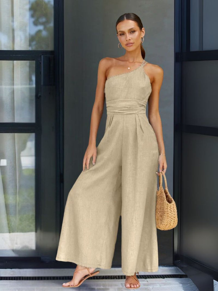 JILIAN | Linen Strapped Jumpsuit