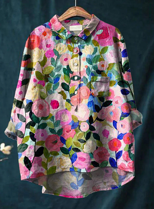 RITA | Elegant floral shirt