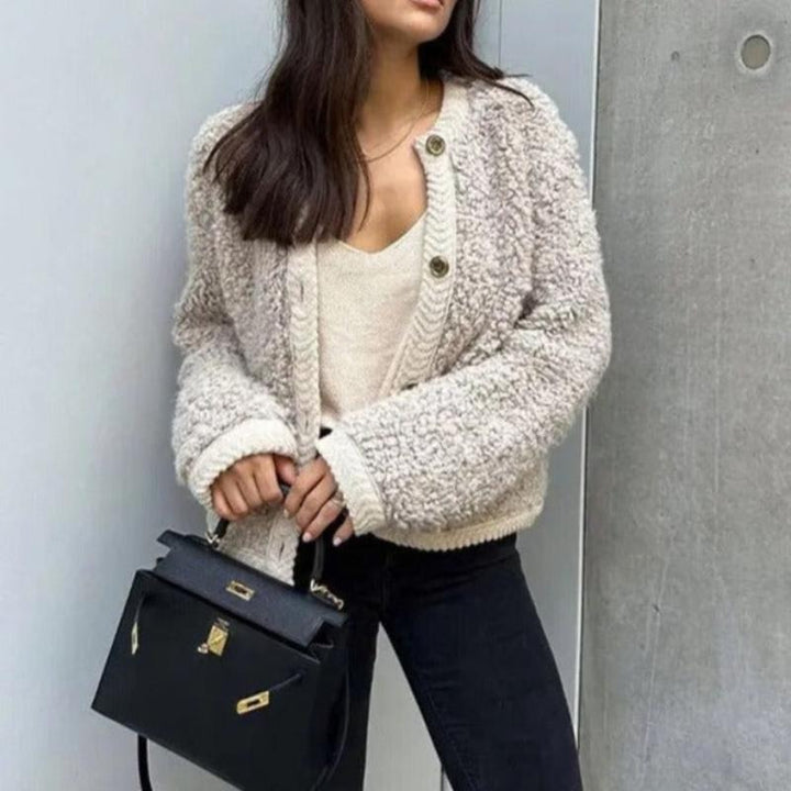 CHRISTELLE™ | Plush knit jacket