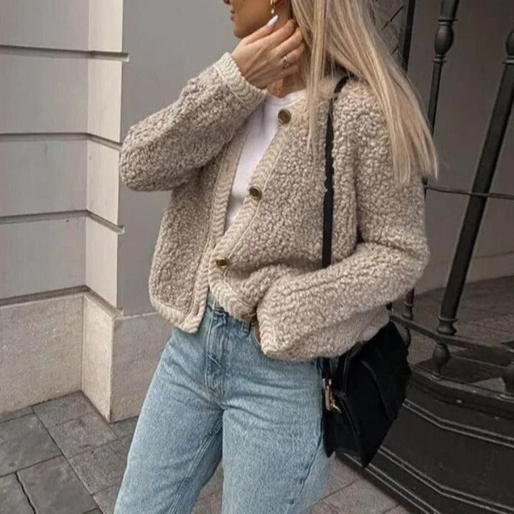 CHRISTELLE™ | Plush knit jacket