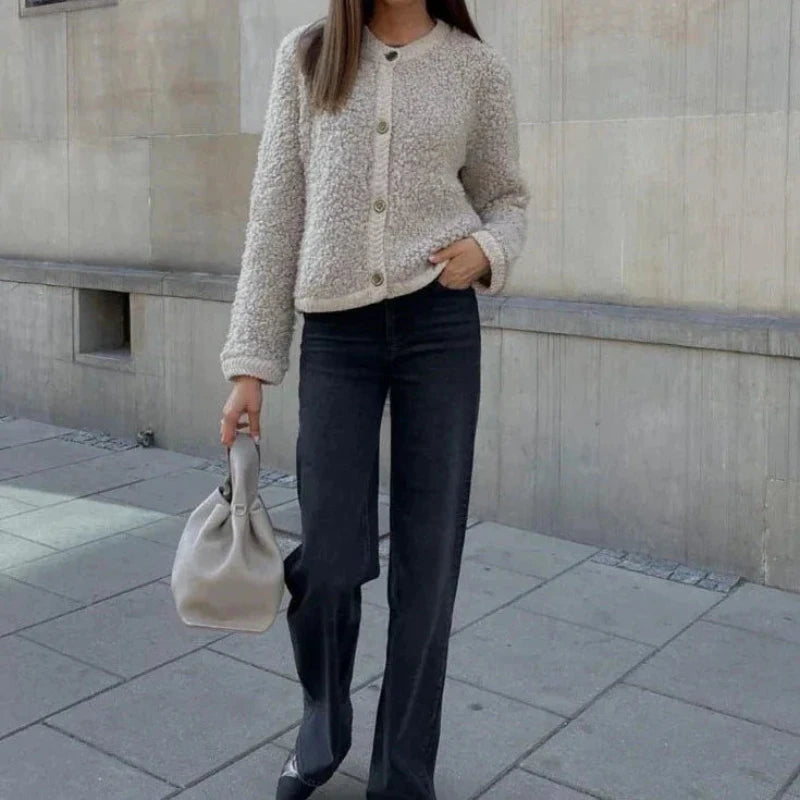 CHRISTELLE™ | Plush knit jacket
