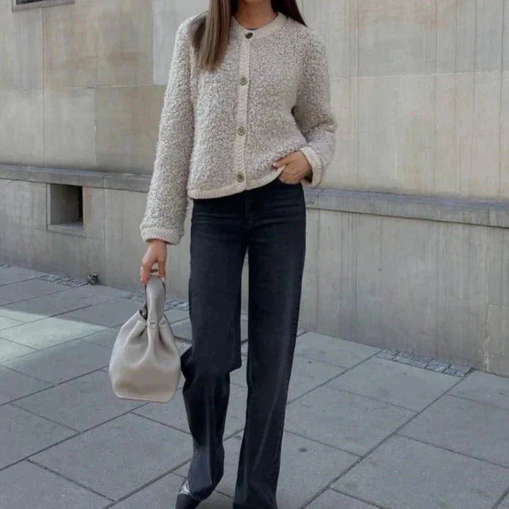 CHRISTELLE™ | Plush knit jacket