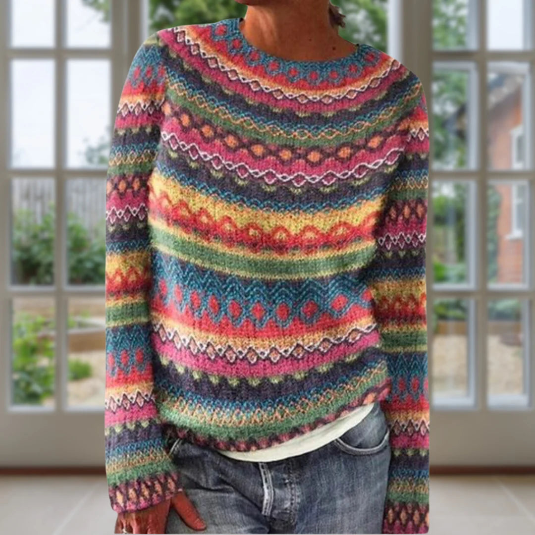 ARMELLE™ | Warm Retro Knit Sweater