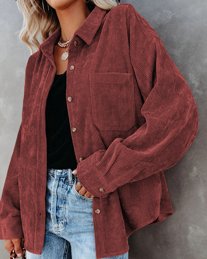 CHARLIZE™ | Vintage corduroy shirt