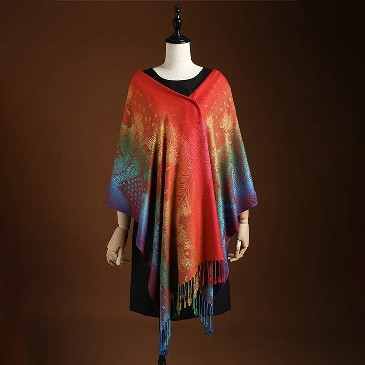 ALLEGRA™ | Vibrant Feather Scarf