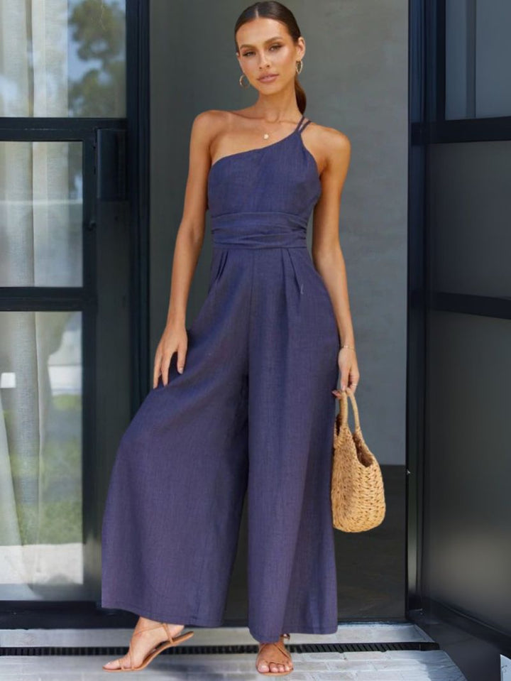 JILIAN | Linen Strapped Jumpsuit