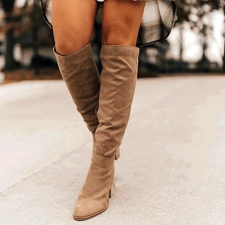 ALEXANE | Chic Suede Knee-High Boots