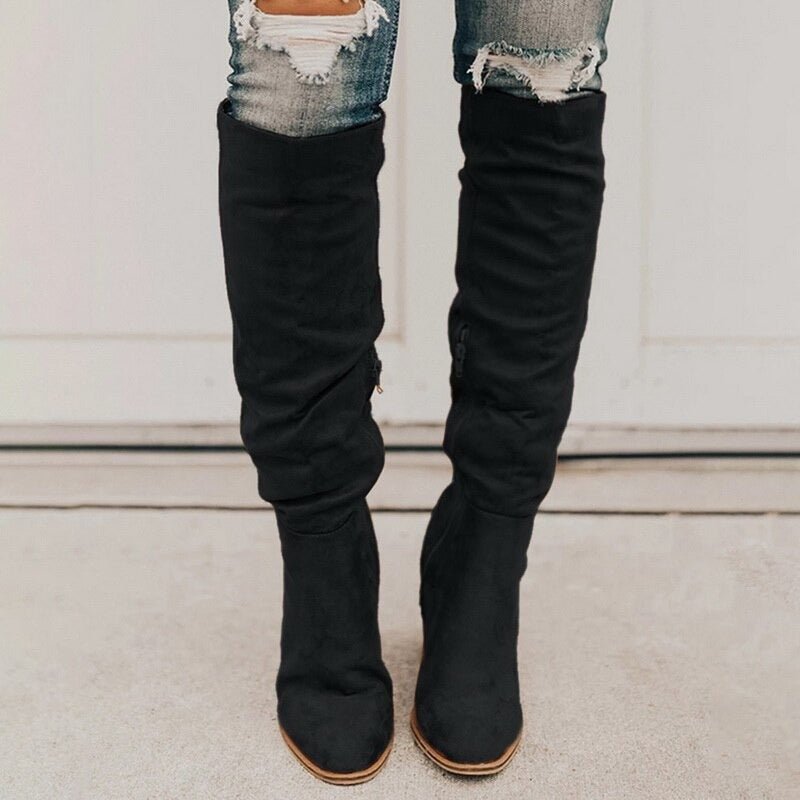 ALEXANE | Chic Suede Knee-High Boots