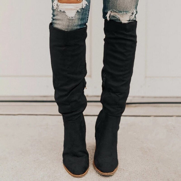ALEXANE | Chic Suede Knee-High Boots