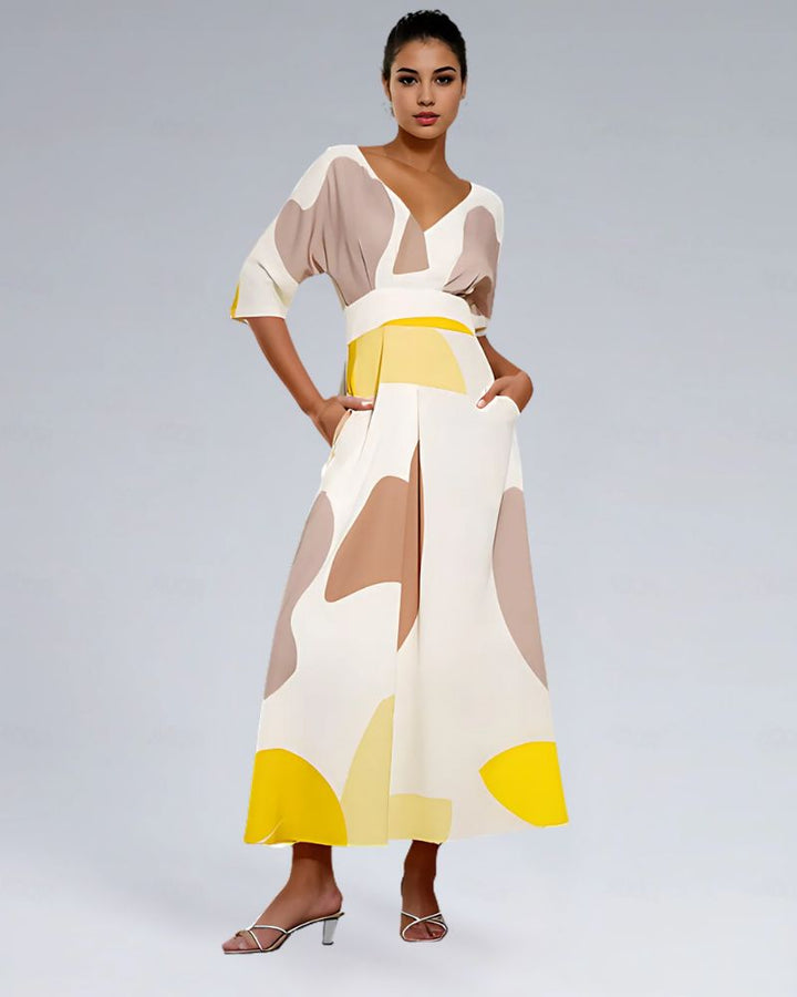 SONIA | Elegant V-Neck Dress